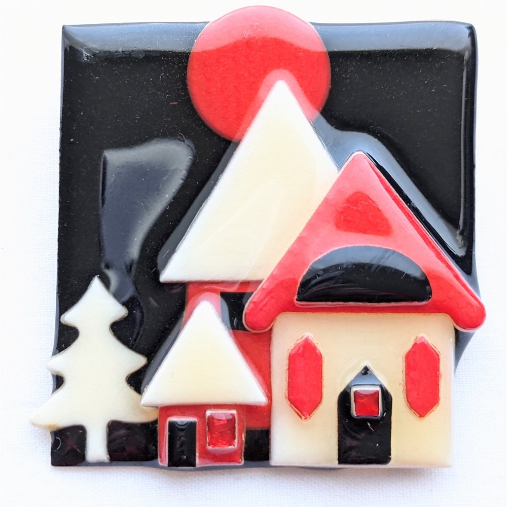 Vintage House Pins By Lucinda Brooch Pin
